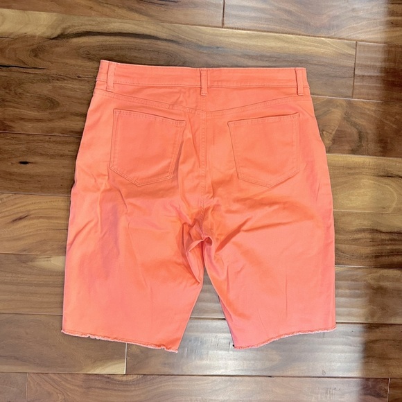 Style & Co Coral Orange Bermuda Shorts size 14 - Picture 2 of 4